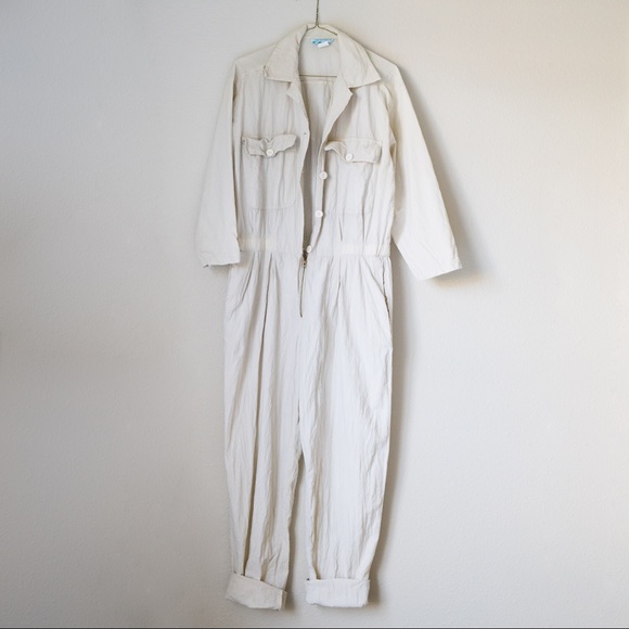 vintage white jumpsuit